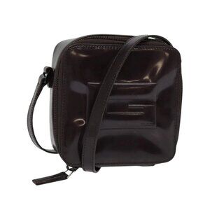 GUCCI Wallet Shoulder Bag Enamel Purple Auth